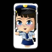 Coque LG L5 2 Cute cartoon illustration of a policewoman