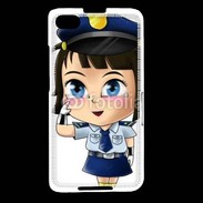 Coque Blackberry Z30 Cute cartoon illustration of a policewoman