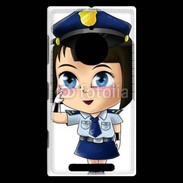 Coque Nokia Lumia 830 Cute cartoon illustration of a policewoman
