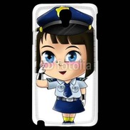 Coque Samsung Galaxy Note 3 Light Cute cartoon illustration of a policewoman