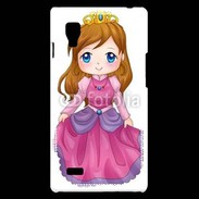 Coque LG Optimus L9 Cute cartoon illustration of a queen