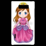 Coque LG Optimus L7 Cute cartoon illustration of a queen