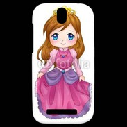 Coque HTC One SV Cute cartoon illustration of a queen