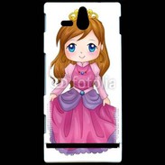 Coque Sony Xperia U Cute cartoon illustration of a queen