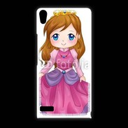 Coque Huawei Ascend P6 Cute cartoon illustration of a queen