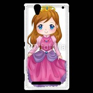 Coque Sony Xperia T2 Ultra Cute cartoon illustration of a queen