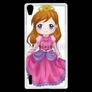Coque Huawei Ascend P7 Cute cartoon illustration of a queen