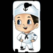 Coque Samsung Galaxy Note 2 Cute cartoon illustration of a sailor