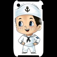 Coque iPhone 3G / 3GS Cute cartoon illustration of a sailor