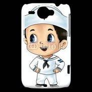 Coque HTC Wildfire G8 Cute cartoon illustration of a sailor