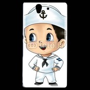 Coque Sony Xperia Z Cute cartoon illustration of a sailor