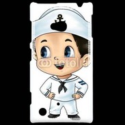 Coque Nokia Lumia 720 Cute cartoon illustration of a sailor