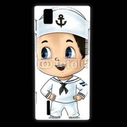 Coque Huawei Ascend P2 Cute cartoon illustration of a sailor