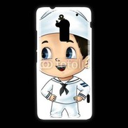 Coque HTC One Max Cute cartoon illustration of a sailor