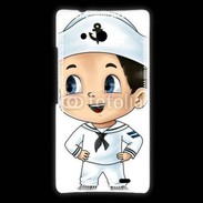 Coque Huawei Ascend Mate Cute cartoon illustration of a sailor