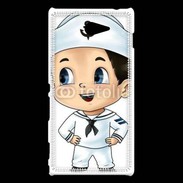 Coque Sony Xperia M2 Cute cartoon illustration of a sailor