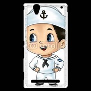 Coque Sony Xperia T2 Ultra Cute cartoon illustration of a sailor