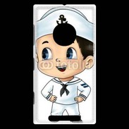 Coque Nokia Lumia 830 Cute cartoon illustration of a sailor