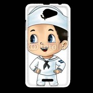 Coque HTC Desire 516 Cute cartoon illustration of a sailor