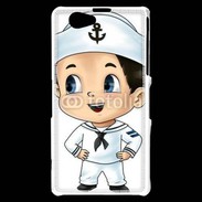 Coque Sony Xperia Z1 Compact Cute cartoon illustration of a sailor