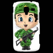 Coque Samsung Galaxy Ace 2 Cute cartoon illustration of a soldier