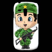 Coque Samsung Galaxy S3 Mini Cute cartoon illustration of a soldier