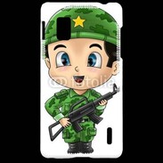 Coque LG Optimus G Cute cartoon illustration of a soldier