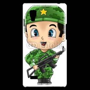 Coque LG Optimus L9 Cute cartoon illustration of a soldier