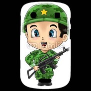 Coque Blackberry Bold 9900 Cute cartoon illustration of a soldier