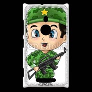 Coque Nokia Lumia 925 Cute cartoon illustration of a soldier