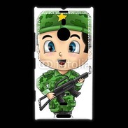 Coque Nokia Lumia 1520 Cute cartoon illustration of a soldier