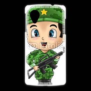 Coque LG Nexus 5 Cute cartoon illustration of a soldier