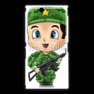 Coque Sony Xpéria Z Ultra Cute cartoon illustration of a soldier