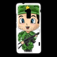 Coque HTC One Max Cute cartoon illustration of a soldier