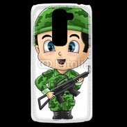 Coque LG G2 Mini Cute cartoon illustration of a soldier