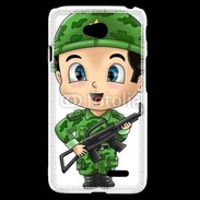 Coque LG L70 Cute cartoon illustration of a soldier