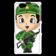 Coque Sony Xperia Z1 Compact Cute cartoon illustration of a soldier