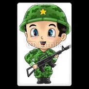 Etui carte bancaire Cute cartoon illustration of a soldier