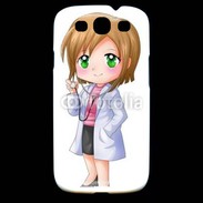 Coque Samsung Galaxy S3 Cute cartoon illustration of a waiter