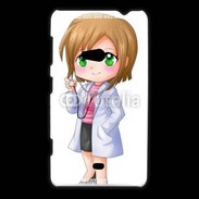 Coque Nokia Lumia 625 Cute cartoon illustration of a waiter