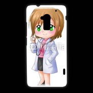 Coque HTC One Max Cute cartoon illustration of a waiter