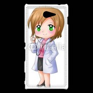 Coque Sony Xperia M2 Cute cartoon illustration of a waiter