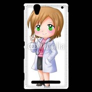 Coque Sony Xperia T2 Ultra Cute cartoon illustration of a waiter