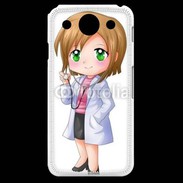Coque LG G Pro Cute cartoon illustration of a waiter