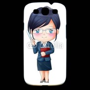 Coque Samsung Galaxy S3 Cute cartoon illustration of a teacher