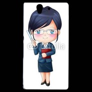 Coque Sony Xperia Z Cute cartoon illustration of a teacher