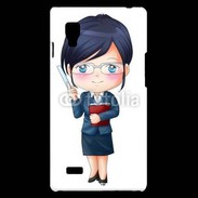 Coque LG Optimus L9 Cute cartoon illustration of a teacher