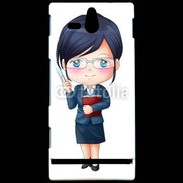 Coque Sony Xperia U Cute cartoon illustration of a teacher