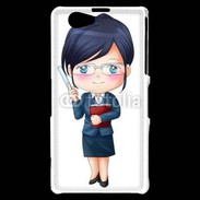 Coque Sony Xperia Z1 Compact Cute cartoon illustration of a teacher