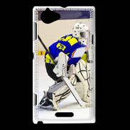 Coque Sony Xperia L Gardien de Hockey sur glace